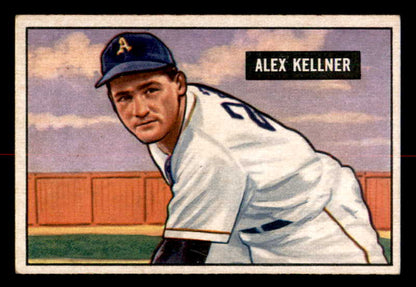 1951 Bowman Baseball #057 Alex Kellner A's EX-MT 557005