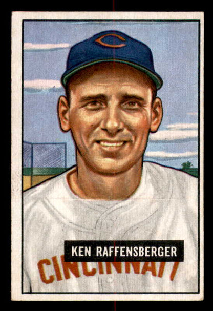 1951 Bowman Baseball #048 Ken Raffensberger Reds EX-MT 557007
