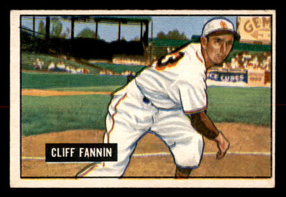1951 Bowman Baseball #244 Cliff Fannin Browns EX-MT 557022