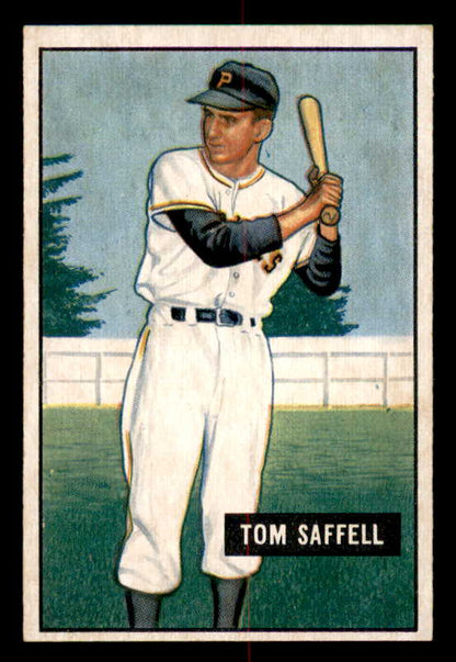 1951 Bowman Baseball #130 Tom Saffell Pirates EX-MT 557026