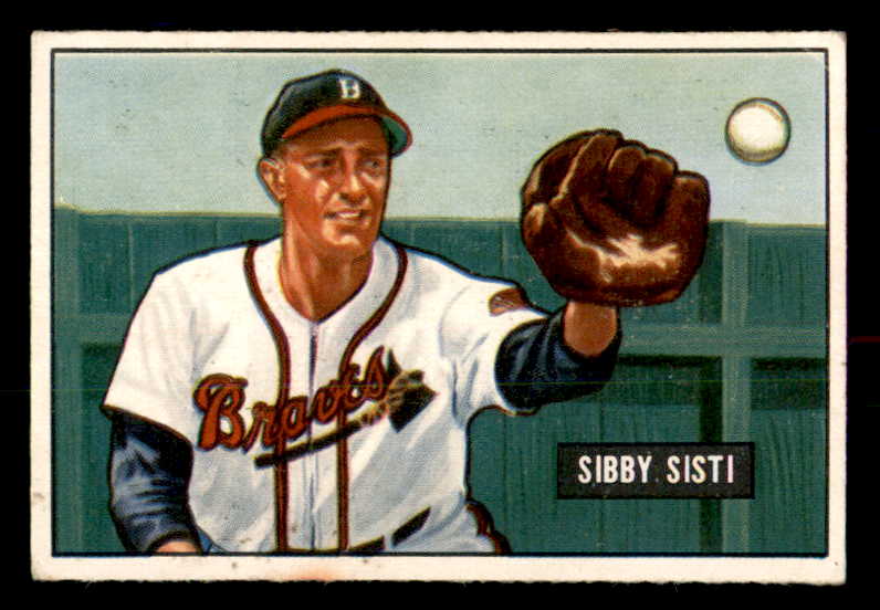 1951 Bowman Baseball #170 Sibby Sisti Braves EX-MT 557039