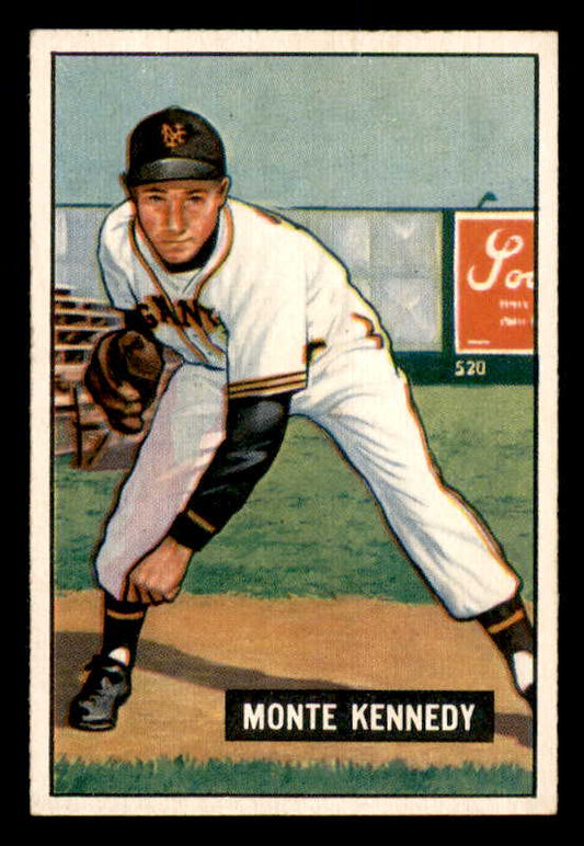 1951 Bowman Baseball #163 Monte Kennedy Giants EX-MT 557041