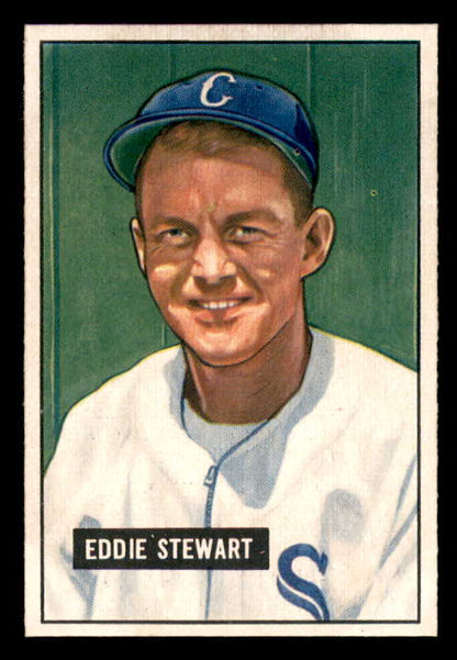 1951 Bowman Baseball #159 Eddie Stewart White Sox EX-MT 557042