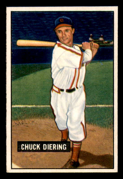 1951 Bowman Baseball #158 Chuck Diering Cardinals EX-MT 557043