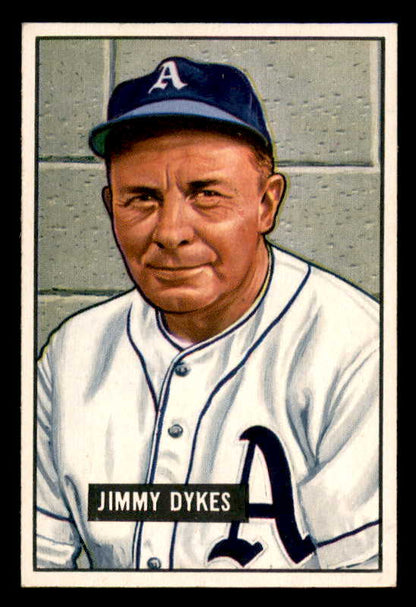 1951 Bowman Baseball #226 Jimmy Dykes A's EX-MT 557048