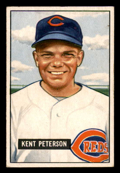 1951 Bowman Baseball #215 Kent Peterson Reds EX-MT 557050