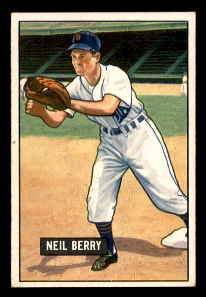 1951 Bowman Baseball #213 Neil Berry Tigers EX-MT 557054