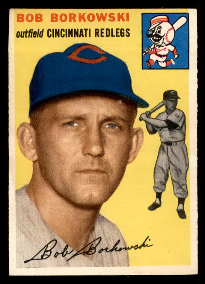 1954 Topps Baseball #138 Bob Borkowski Reds EX-MT 557069
