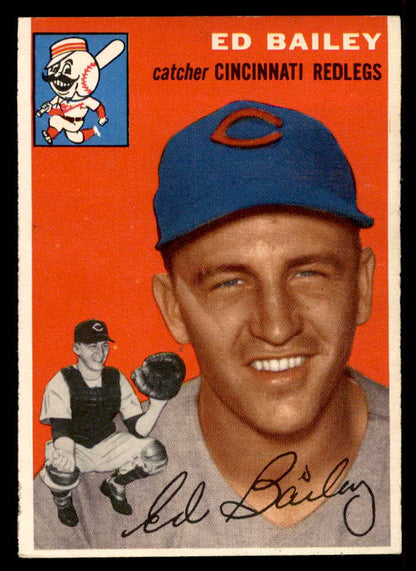 1954 Topps Baseball #184 Ed Bailey Reds EX-MT 557085