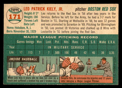 1954 Topps Baseball #171 Leo Kiely Red Sox EX-MT 557091