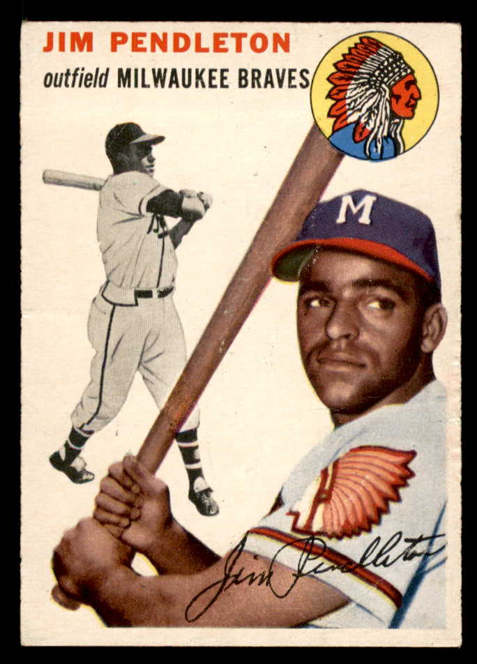 1954 Topps Baseball #165 Jim Pendleton Braves EX-MT 557093