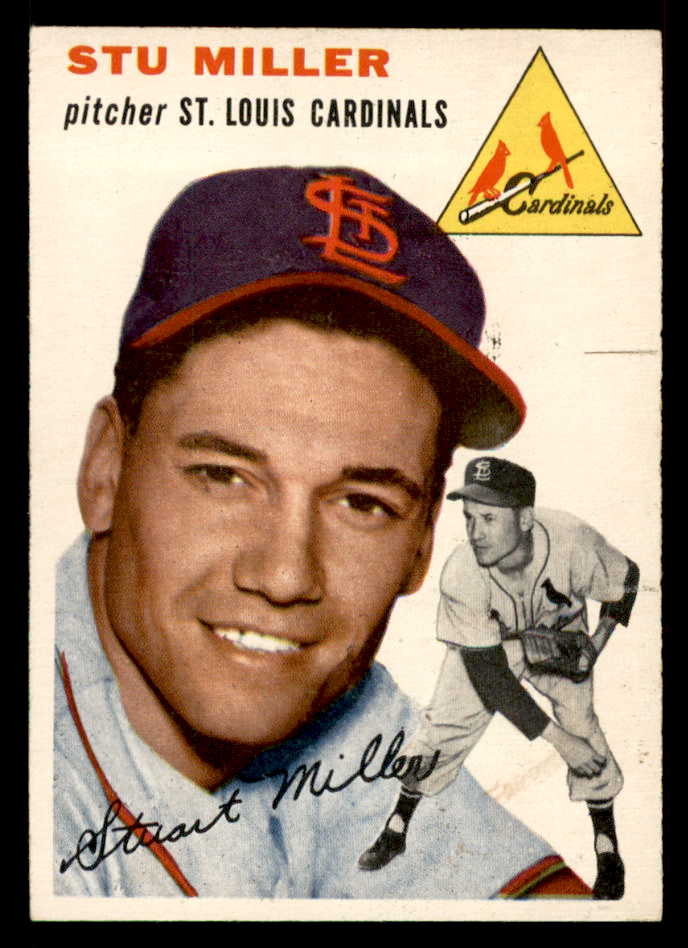 1954 Topps Baseball #164 Stu Miller Cardinals EX-MT 557094