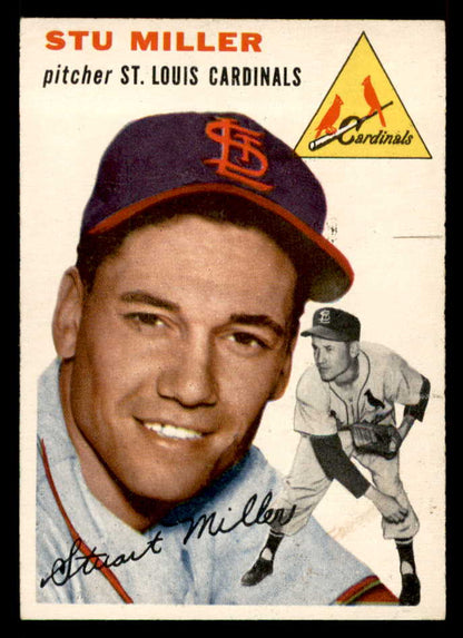 1954 Topps Baseball #164 Stu Miller Cardinals EX-MT 557094