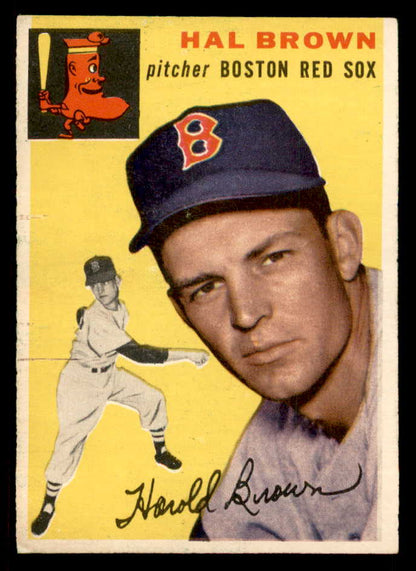 1954 Topps Baseball #172 Hal Brown Red Sox EX-MT 557103