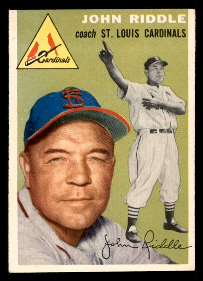 1954 Topps Baseball #147 Johnny Riddle Cardinals EX-MT 557112