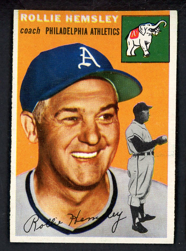 1954 Topps Baseball #143 Rollie Hemsley A's EX-MT 557115