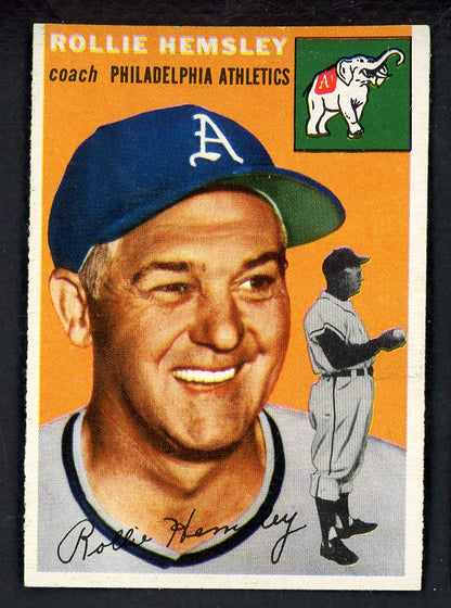 1954 Topps Baseball #143 Rollie Hemsley A's EX-MT 557115