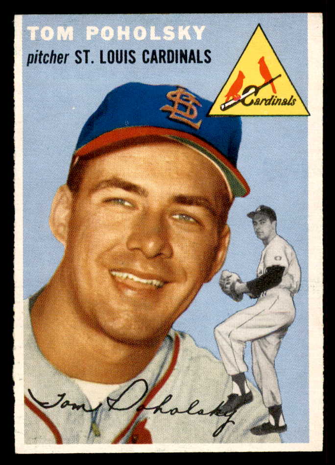 1954 Topps Baseball #142 Tom Poholsky Cardinals EX-MT 557116