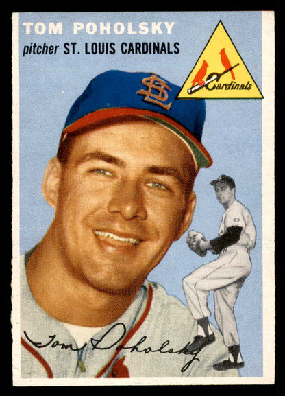 1954 Topps Baseball #142 Tom Poholsky Cardinals EX-MT 557116