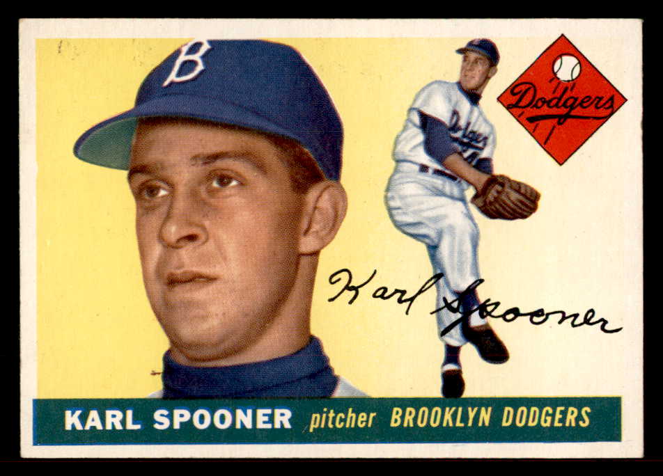1955 Topps Baseball #090 Karl Spooner Dodgers EX-MT 557119