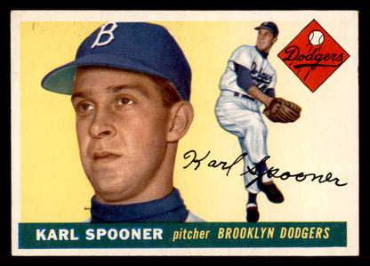 1955 Topps Baseball #090 Karl Spooner Dodgers EX-MT 557119