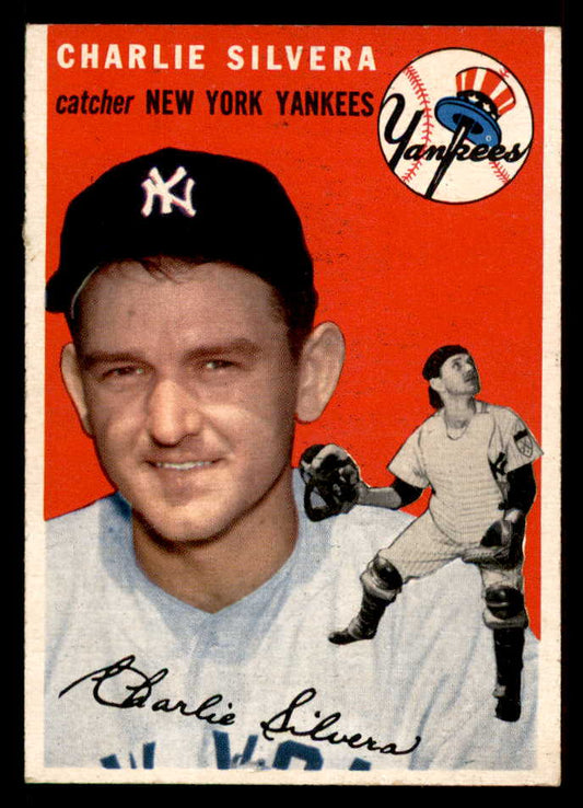1954 Topps Baseball #096 Charlie Silvera Yankees EX-MT 557127