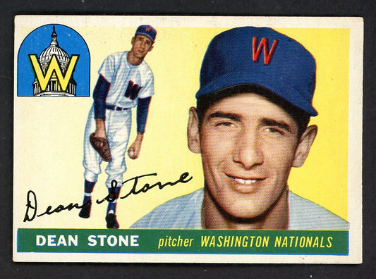 1955 Topps Baseball #060 Dean Stone Senators EX-MT 557148