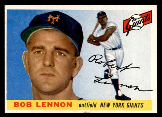 1955 Topps Baseball #119 Bob Lennon Giants EX-MT 557157