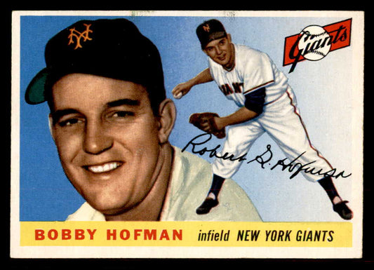 1955 Topps Baseball #017 Bobby Hofman Giants EX-MT 557158