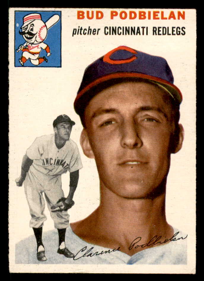 1954 Topps Baseball #069 Bud Podbielan Reds EX-MT 557163