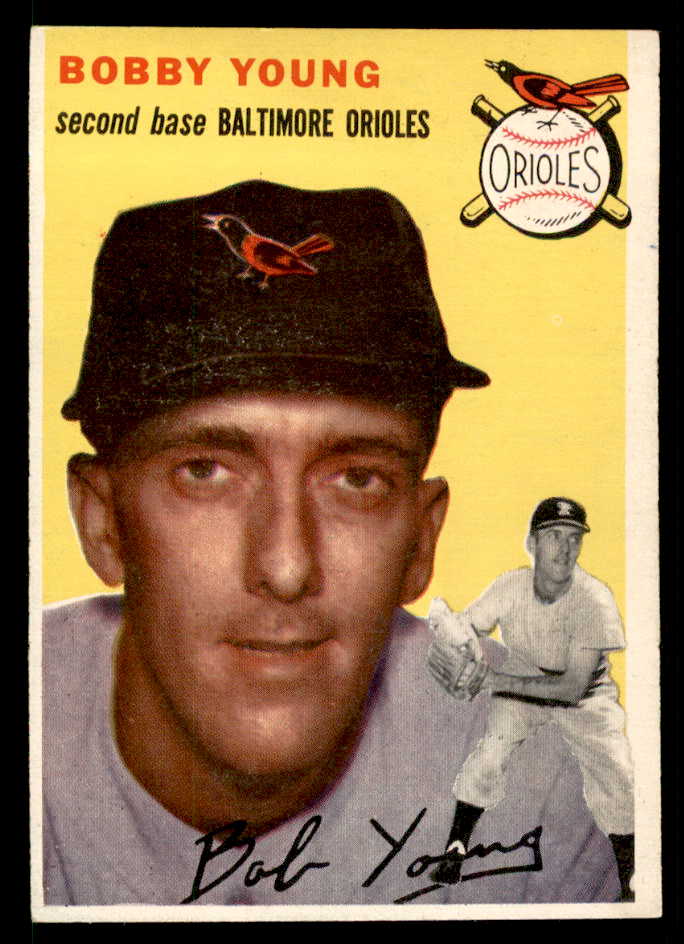 1954 Topps Baseball #008 Bob Young Orioles EX-MT 557181