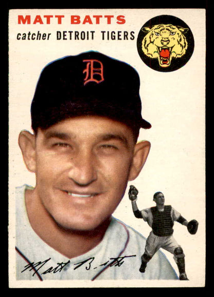 1954 Topps Baseball #088 Matt Batts Tigers EX-MT 557191