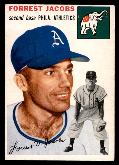 1954 Topps Baseball #129 Spook Jacobs A's EX-MT 557198