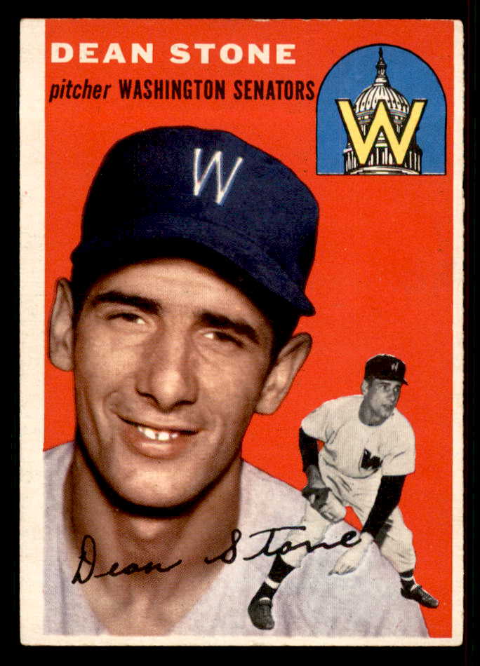 1954 Topps Baseball #114 Dean Stone Senators EX-MT 557204