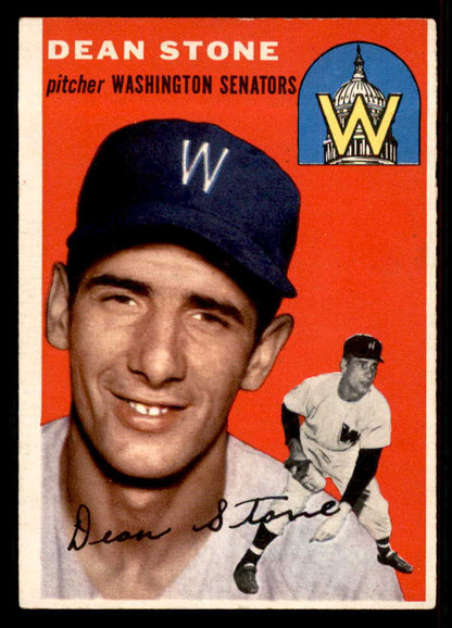 1954 Topps Baseball #114 Dean Stone Senators EX-MT 557204
