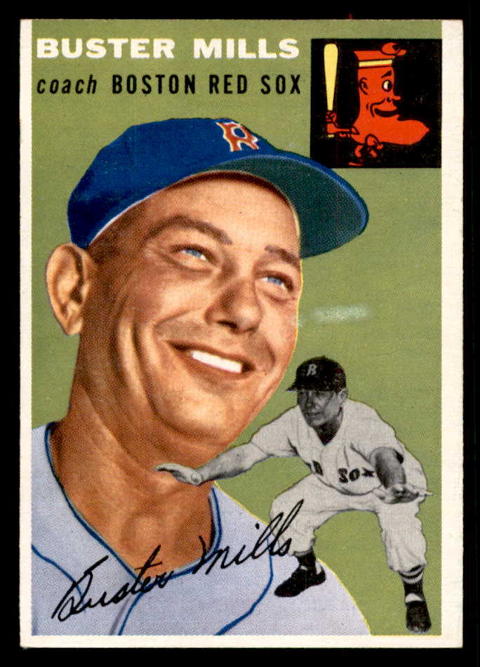 1954 Topps Baseball #227 Buster Mills Red Sox EX-MT 557213