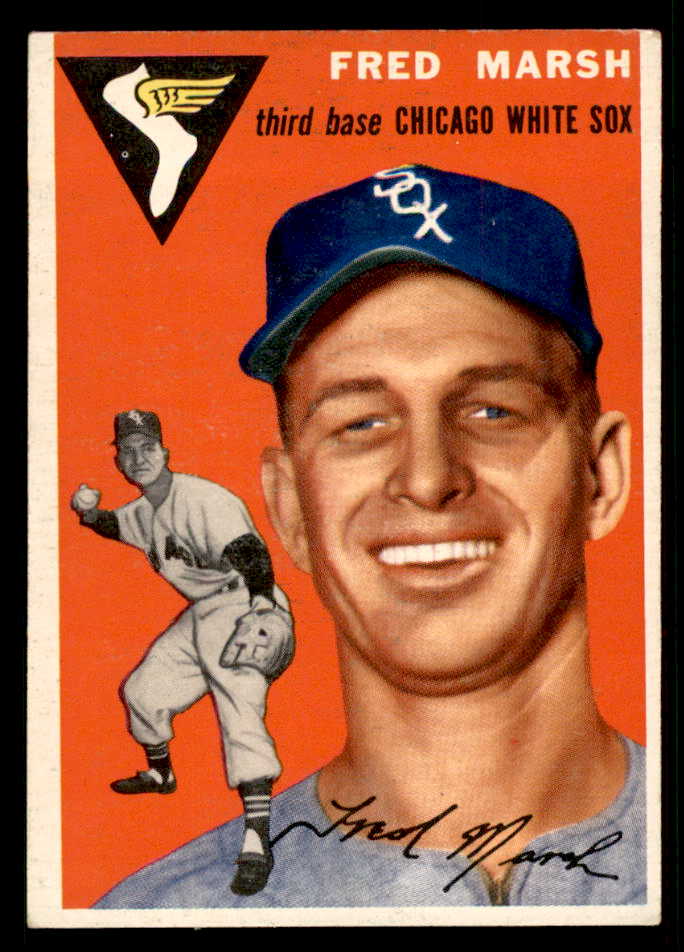 1954 Topps Baseball #218 Fred Marsh White Sox EX-MT 557218