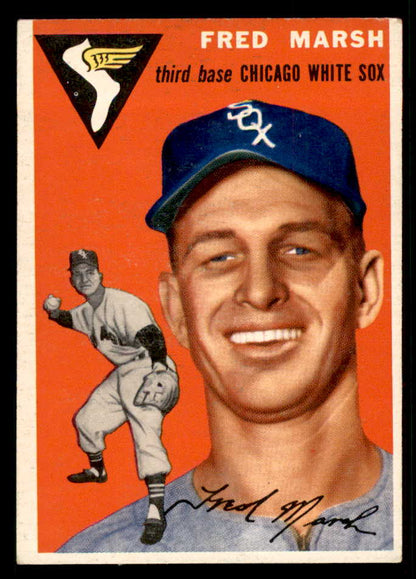 1954 Topps Baseball #218 Fred Marsh White Sox EX-MT 557218