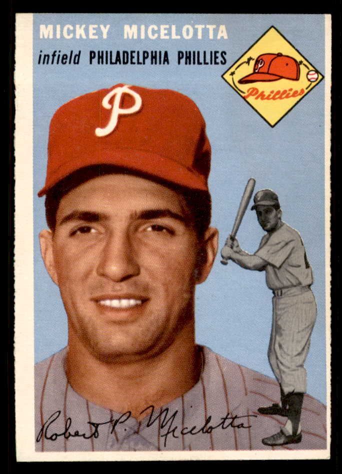 1954 Topps Baseball #212 Mickey Micelotta Phillies EX-MT 557225