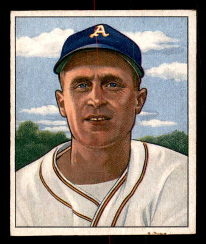 1950 Bowman Baseball #159 Joe Tipton A's EX-MT 557327