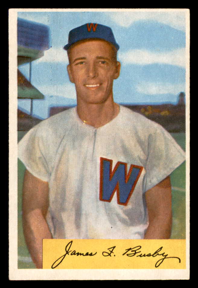 1954 Bowman Baseball #008 Jim Busby Senators EX-MT 557386