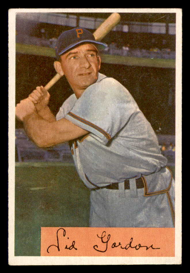 1954 Bowman Baseball #011 Sid Gordon Pirates EX-MT 557388