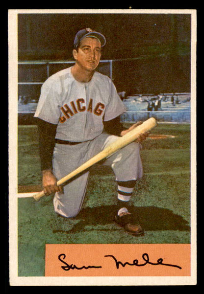 1954 Bowman Baseball #022 Sam Mele White Sox EX-MT 557398
