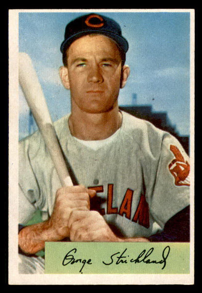 1954 Bowman Baseball #036 George Strickland Indians EX-MT 557406