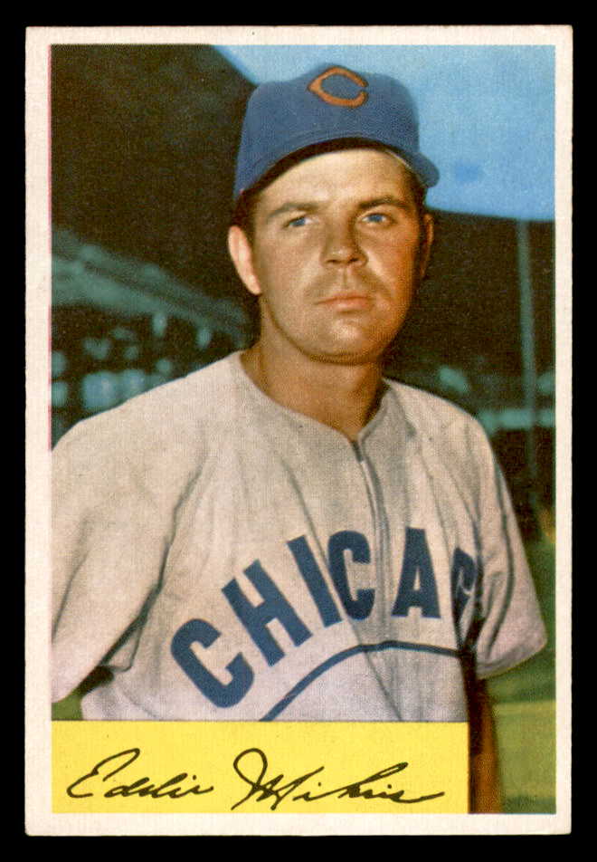 1954 Bowman Baseball #061 Eddie Miksis Cubs EX 557423