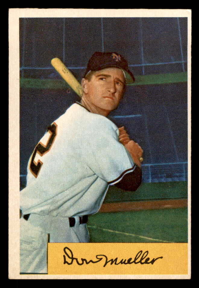 1954 Bowman Baseball #073 Don Mueller Giants EX-MT 557430