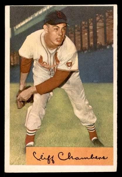 1954 Bowman Baseball #126 Cliff Chambers Cardinals EX-MT 557464