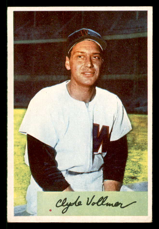 1954 Bowman Baseball #136 Clyde Vollmer Senators EX-MT 557471