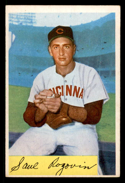 1954 Bowman Baseball #140 Saul Rogovin Reds EX 557474