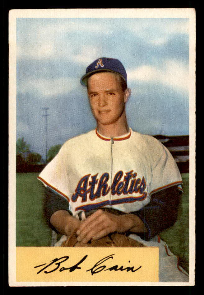 1954 Bowman Baseball #195 Bob Cain A's EX-MT 557515